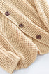 Buttoned Wrap Turtleneck Sweater